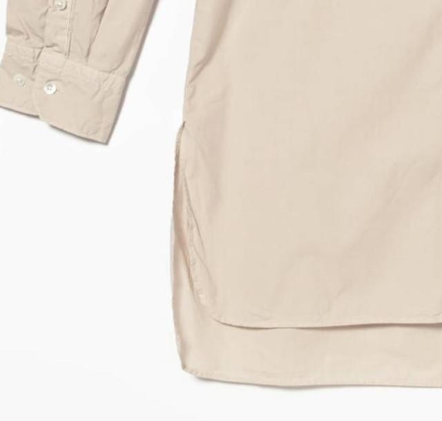 メンズ オーガニック CO ブロード ショートポイントカラー ロングシャツ < 男性ファッション  メンズ オーガニック CO ブロード ショートポイントカラー ロングシャツ < 男性ファッションの