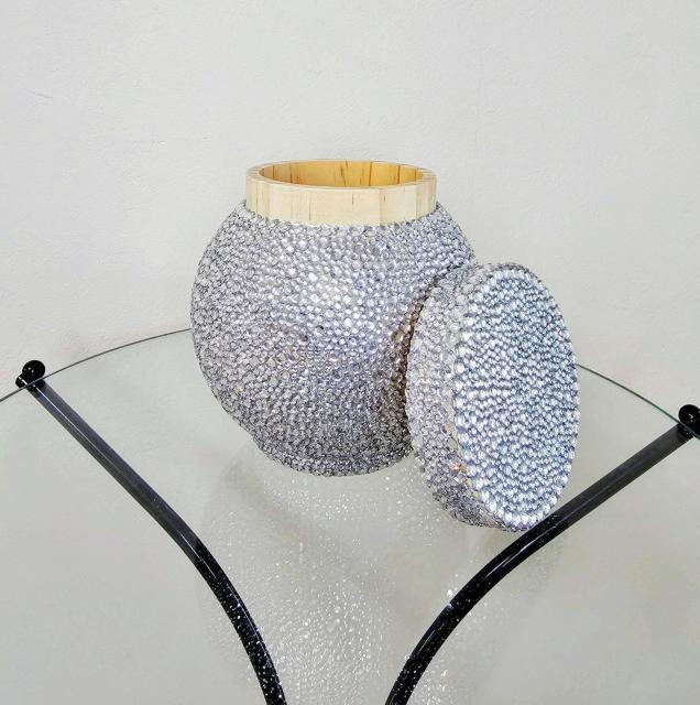 (30) ペット 骨壺 ラインストーン クリア < ペット/手芸/園芸 (30) ペット 骨壺 ラインストーン クリア < ペット/手芸/園芸の