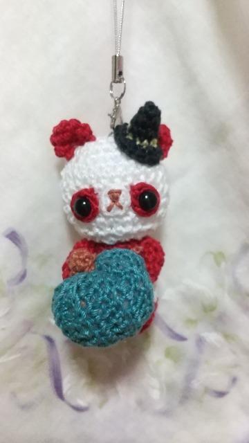 ハロウィン*かぼちゃ*カラフルぱんだ*編みぐるみストラップ(赤) < ペット/手芸/園芸  ハロウィン*かぼちゃ*カラフルぱんだ*編みぐるみストラップ(赤)  < ペット/手芸/園芸の