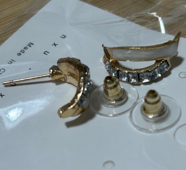 ���f�B�[�X�s�A�X�@�J���[�F�z���C�g�ƃS�[���h��zirconia�W���R�j�A ���t����2���C���@�f�U�C���@�s�A�X�@�W���R��18KGP �� �����A�N�Z�T���[/���v�� 