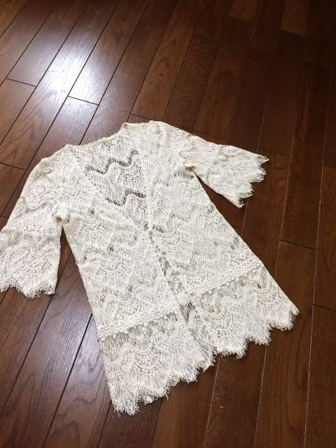 【美品】セレクト◆高級レース編◆スカラップロングカーディ < 女性ファッション  【美品】セレクト◆高級レース編◆スカラップロングカーディ  < 女性ファッションの