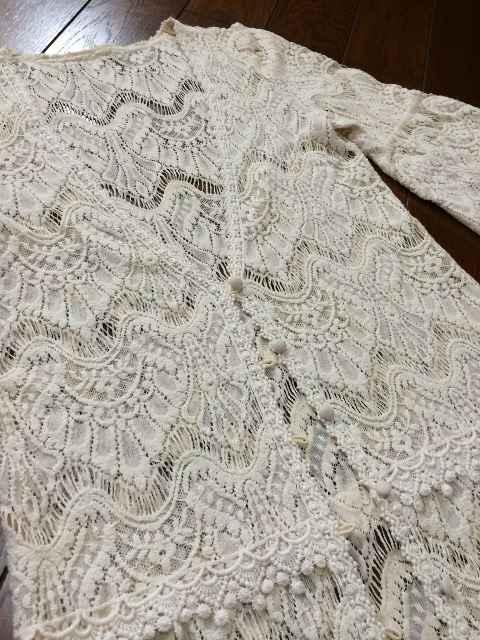 【美品】セレクト◆高級レース編◆スカラップロングカーディ < 女性ファッション  【美品】セレクト◆高級レース編◆スカラップロングカーディ < 女性ファッションの