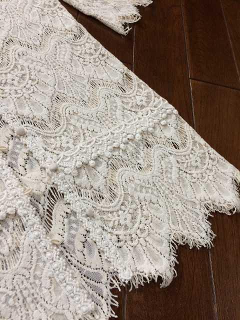 【美品】セレクト◆高級レース編◆スカラップロングカーディ < 女性ファッション  【美品】セレクト◆高級レース編◆スカラップロングカーディ < 女性ファッションの