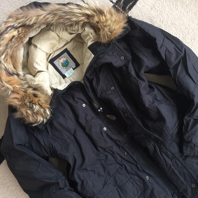 ☆美品希少 極寒地域対応 高級本格ダウンコートブラック L☆ < 男性ファッション  ☆美品希少 極寒地域対応 高級本格ダウンコートブラック L☆  < 男性ファッションの