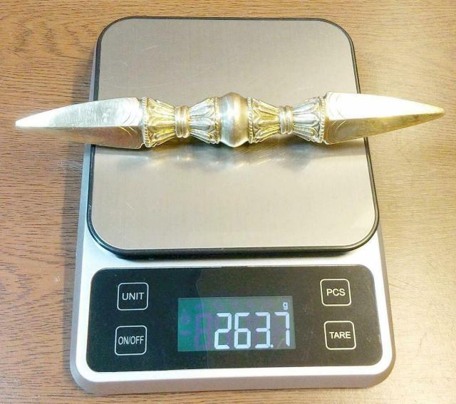 チベット密教法具 独鈷杵 両剣 大サイズ 約20cm < インテリア/ライフ  チベット密教法具 独鈷杵 両剣 大サイズ 約20cm < インテリア/ライフの