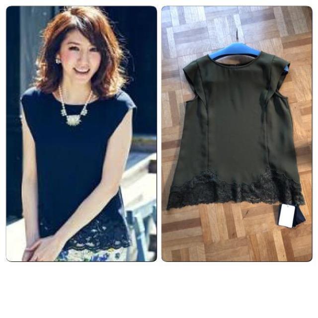 新品タグ付きジャスグリッティー 裾レースAラインブラウス < ブランド 新品タグ付きジャスグリッティー 裾レースAラインブラウス < ブランドの