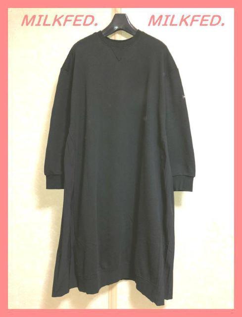 ☆ミルクフェド☆美品♪完売サイドプリーツロングスウェットワンピース☆ < ブランド  ☆ミルクフェド☆美品♪完売サイドプリーツロングスウェットワンピース☆  < ブランドの