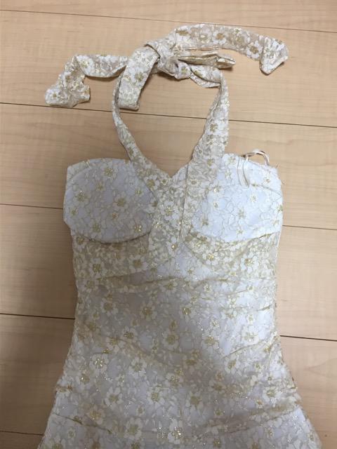 ロングドレス★ホワイトゴールドレース★キャバ★結婚式★ < 女性ファッション  ロングドレス★ホワイトゴールドレース★キャバ★結婚式★ < 女性ファッションの