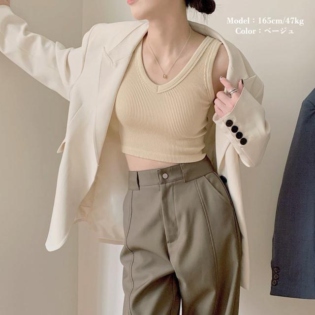 送料無料 新品 カップ付き タンクトップ ショート丈 < 女性ファッション  送料無料 新品 カップ付き タンクトップ ショート丈 < 女性ファッションの