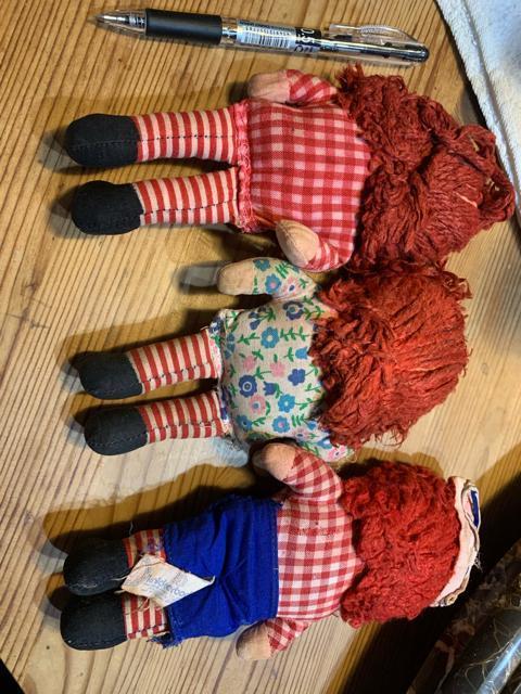 RAGGEDY/ANN&ANDY/アン&アンディ 雑貨アンティーク3体ドー送料無料 < インテリア/ライフ  RAGGEDY/ANN&ANDY/アン&アンディ 雑貨アンティーク3体ドー送料無料 < インテリア/ライフの