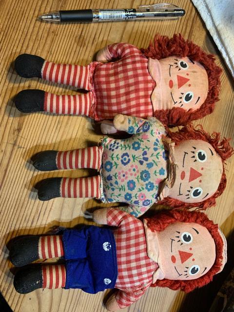 RAGGEDY/ANN&ANDY/アン&アンディ 雑貨アンティーク3体ドー送料無料 < インテリア/ライフ  RAGGEDY/ANN&ANDY/アン&アンディ 雑貨アンティーク3体ドー送料無料 < インテリア/ライフの