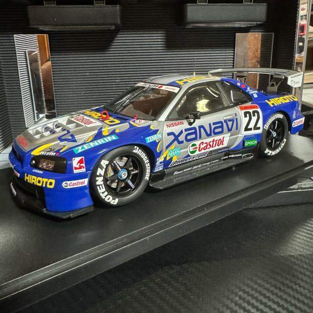 Wi I[gA[g 1/18 XANAVI HIROTO GTR (R34)  zr[ 
