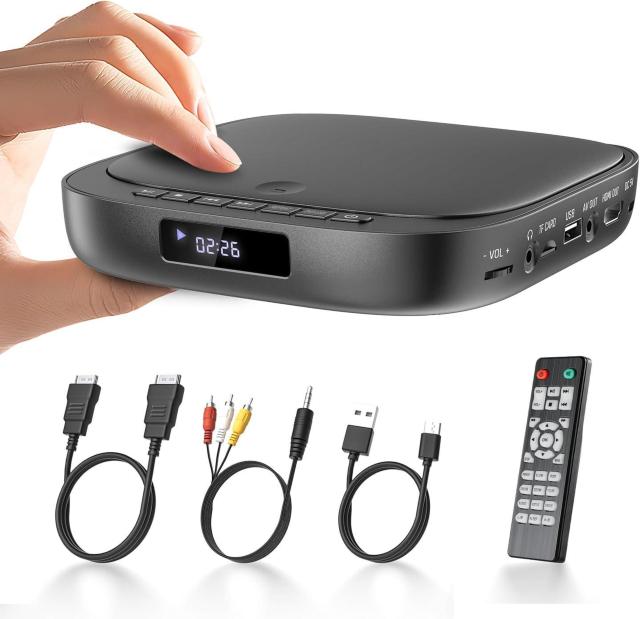 ミニDVDプレーヤー1080Pサポート DVD/CD再生専用モデル リージョンフリー CPRM対応、Blue-ray非対応 < 家電/AV  ミニDVDプレーヤー1080Pサポート DVD/CD再生専用モデル リージョンフリー CPRM対応、Blue-ray非対応  < 家電/AVの