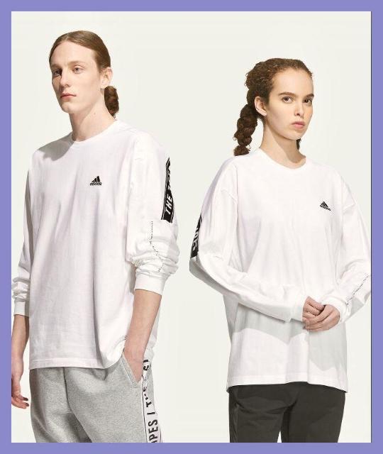 ☆アディダス☆美品♪完売バックラインロゴオーバーサイズロンTM☆ < ブランド  ☆アディダス☆美品♪完売バックラインロゴオーバーサイズロンTM☆ < ブランドの