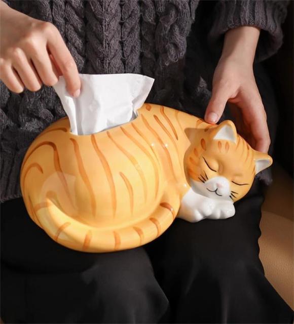 可愛い猫デザイン ティッシュボックス リビング置物 ティッシュ収納ケース < インテリア/ライフ 可愛い猫デザイン ティッシュボックス リビング置物 ティッシュ収納ケース < インテリア/ライフの