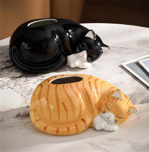 可愛い猫デザイン ティッシュボックス リビング置物 ティッシュ収納ケース < インテリア/ライフ 可愛い猫デザイン ティッシュボックス リビング置物 ティッシュ収納ケース < インテリア/ライフの