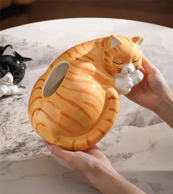 可愛い猫デザイン ティッシュボックス リビング置物 ティッシュ収納ケース < インテリア/ライフ 可愛い猫デザイン ティッシュボックス リビング置物 ティッシュ収納ケース < インテリア/ライフの