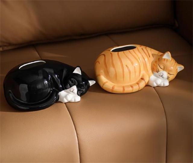可愛い猫デザイン ティッシュボックス リビング置物 ティッシュ収納ケース < インテリア/ライフ 可愛い猫デザイン ティッシュボックス リビング置物 ティッシュ収納ケース < インテリア/ライフの