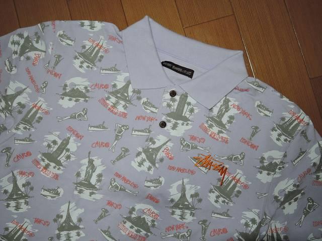 STUSSYステューシーポロシャツLアロハ系柄サーフ鹿の子 < ブランド STUSSYステューシーポロシャツLアロハ系柄サーフ鹿の子 < ブランドの