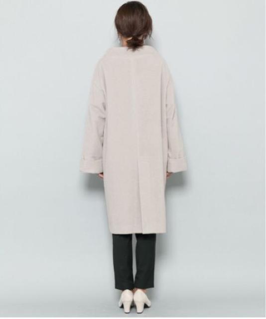 定価10,890円●URBAN RESEARCHアーバンリサーチ●ファーポケットコート●ベージュ●ノーカラーコート < ブランド  定価10,890円●URBAN RESEARCHアーバンリサーチ●ファーポケットコート●ベージュ●ノーカラーコート < ブランドの