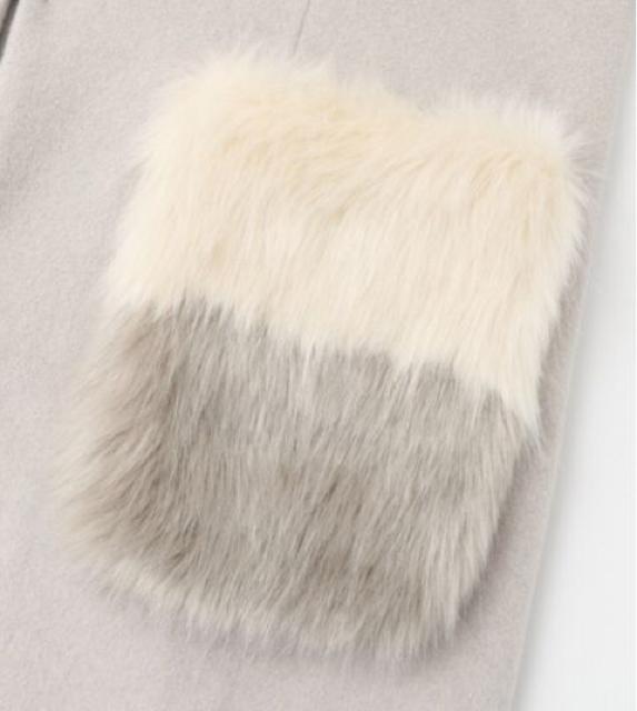 定価10,890円●URBAN RESEARCHアーバンリサーチ●ファーポケットコート●ベージュ●ノーカラーコート < ブランド  定価10,890円●URBAN RESEARCHアーバンリサーチ●ファーポケットコート●ベージュ●ノーカラーコート < ブランドの