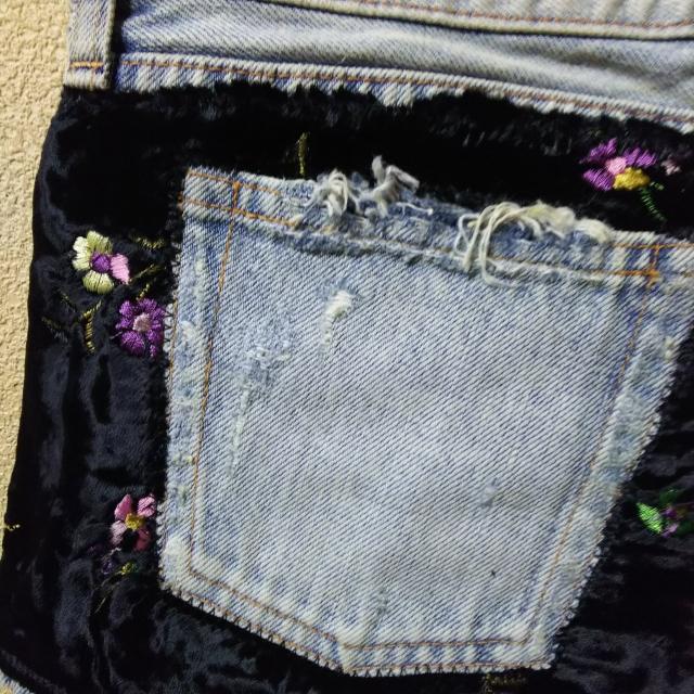 RNA★異素材ダメージ加工デニムショーパン < ブランド  RNA★異素材ダメージ加工デニムショーパン < ブランドの