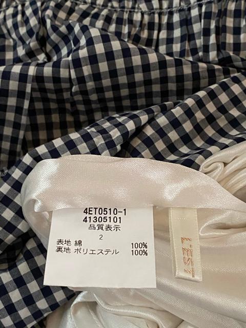 レストローズ☆ネイビー☆ギンガムチェック切替ワンピース☆ < ブランド  レストローズ☆ネイビー☆ギンガムチェック切替ワンピース☆ < ブランドの