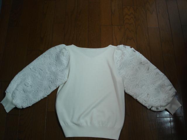 ★ケティ ketty レースぽわん袖デザインニット★着用1度!超激安!値下げ!最終出品! < ブランド ★ケティ ketty レースぽわん袖デザインニット★着用1度!超激安!値下げ!最終出品! < ブランドの