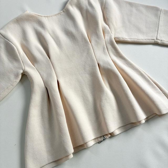 ◆極美品◆ダブルジップ肉厚ニットジャケット◆カーディガン◆アイボリー◆白◆F < 女性ファッション  ◆極美品◆ダブルジップ肉厚ニットジャケット◆カーディガン◆アイボリー◆白◆F < 女性ファッションの