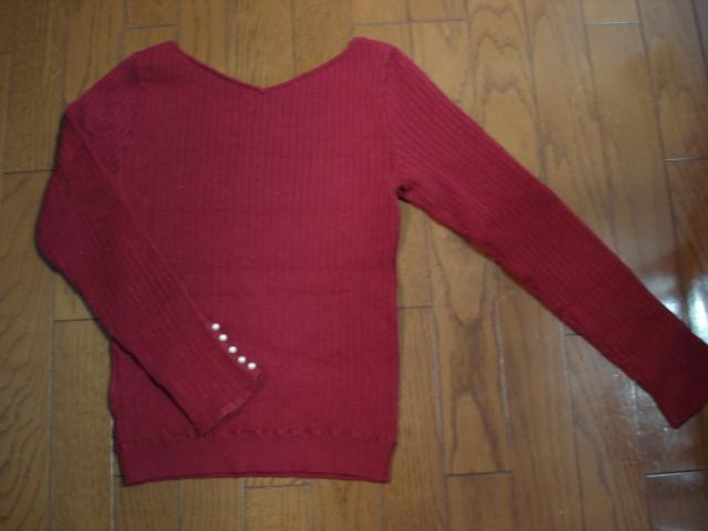 ★アプワイザーリッシェ 袖パール付 前後2wayリブ編みニット★新品!超激安! < ブランド ★アプワイザーリッシェ 袖パール付 前後2wayリブ編みニット★新品!超激安! < ブランドの