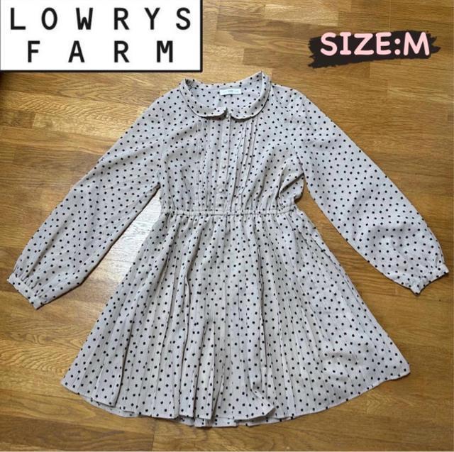 ローリーズファーム ドット柄 ワンピース チュニック Mサイズ < 女性ファッション ローリーズファーム ドット柄 ワンピース チュニック Mサイズ < 女性ファッションの