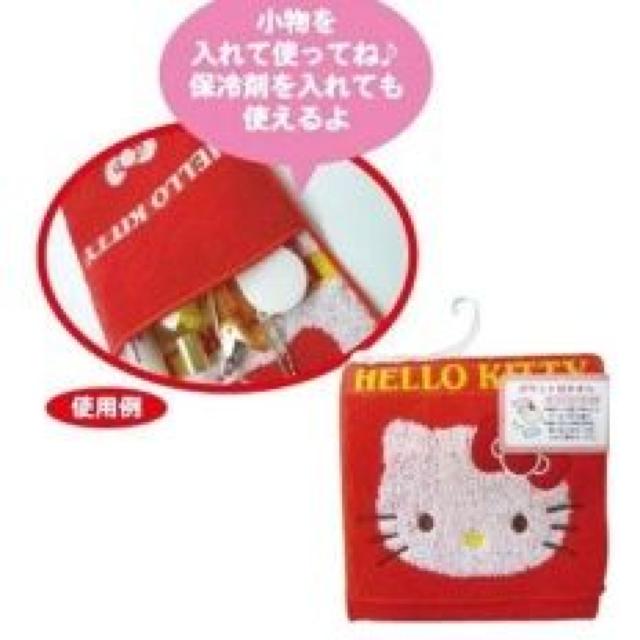 《New》キティちゃん★サニタリー入れにもピッタリ・ポケット付タオル【レッド】 < インテリア/ライフ 《New》キティちゃん★サニタリー入れにもピッタリ・ポケット付タオル【レッド】 < インテリア/ライフの