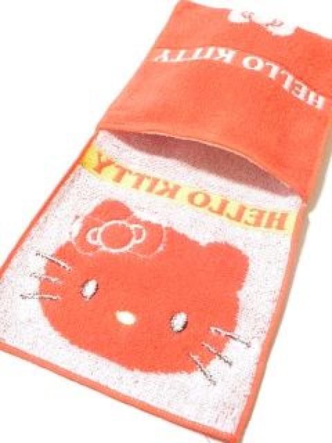 《New》キティちゃん★サニタリー入れにもピッタリ・ポケット付タオル【レッド】 < インテリア/ライフ 《New》キティちゃん★サニタリー入れにもピッタリ・ポケット付タオル【レッド】 < インテリア/ライフの