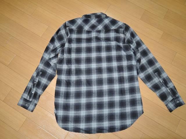 新品ナノユニバースnano・universeチェックシャツS灰黒長袖 < ブランド 新品ナノユニバースnano・universeチェックシャツS灰黒長袖 < ブランドの