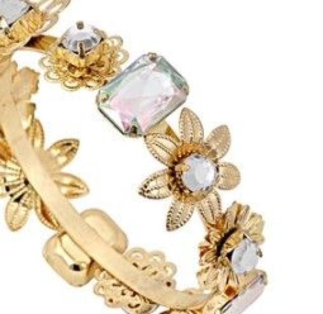 新品ゴスロリ姫系アンティーク調花ストーンバングルブレスレット < 女性アクセサリー/時計 新品ゴスロリ姫系アンティーク調花ストーンバングルブレスレット < 女性アクセサリー/時計の