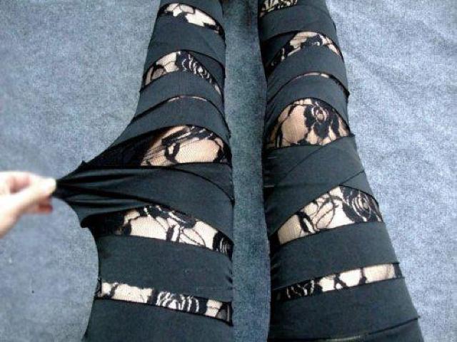 送料無料 美脚 花柄レース バンテージ レギンス < 女性ファッション  送料無料 美脚 花柄レース バンテージ レギンス < 女性ファッションの