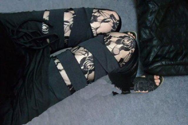 送料無料 美脚 花柄レース バンテージ レギンス < 女性ファッション  送料無料 美脚 花柄レース バンテージ レギンス < 女性ファッションの