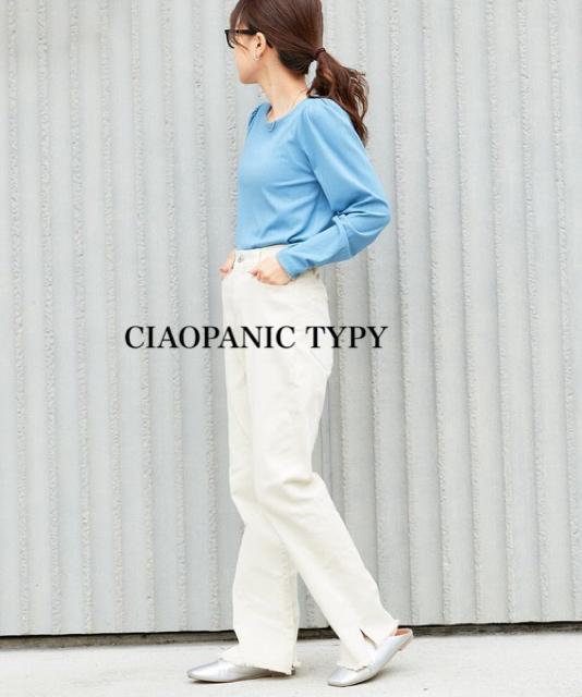 新品 CIAOPANIC TYPY★ リブボートネックカットソー < 女性ファッション  新品 CIAOPANIC TYPY★ リブボートネックカットソー < 女性ファッションの