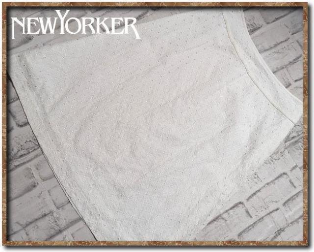 ニューヨーカー 刺繍入りスカート 白 < ブランド  ニューヨーカー 刺繍入りスカート 白  < ブランドの