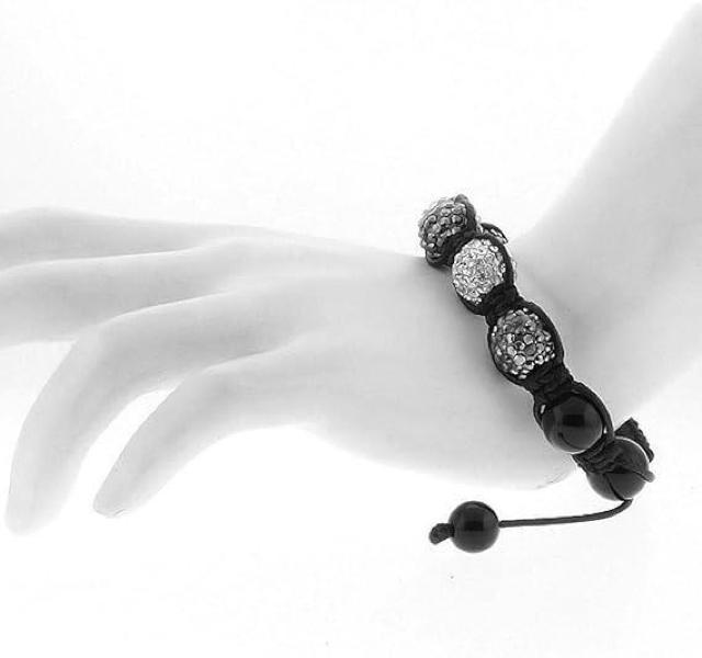 AzureGreen: クリスタル ヒップホップ ブレスレット シャンバラ風 < 女性アクセサリー/時計  AzureGreen: クリスタル ヒップホップ ブレスレット シャンバラ風 < 女性アクセサリー/時計の