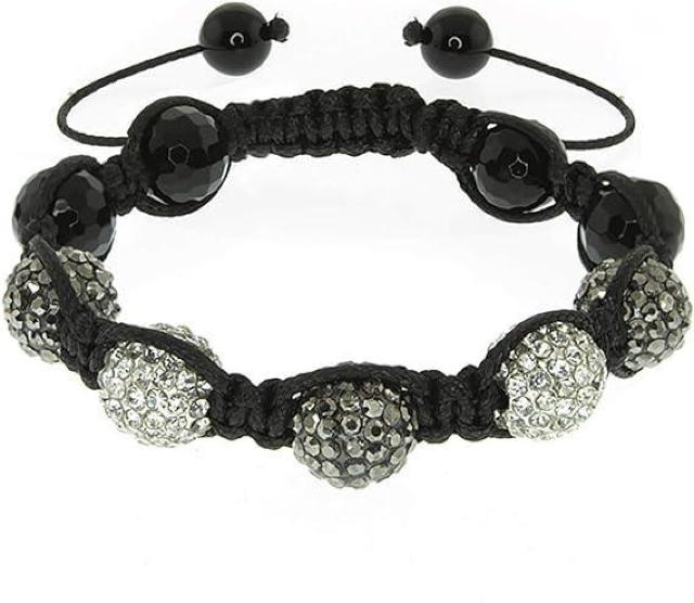 AzureGreen: クリスタル ヒップホップ ブレスレット シャンバラ風 < 女性アクセサリー/時計  AzureGreen: クリスタル ヒップホップ ブレスレット シャンバラ風 < 女性アクセサリー/時計の