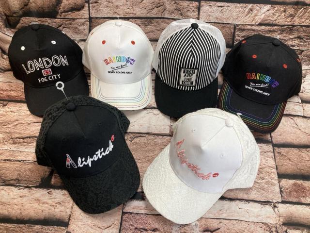 送料無料!刺繍&メッシュ 綿混 モノトーン ガールズキャップ (画像から)1個 < 女性ファッション  送料無料!刺繍&メッシュ 綿混 モノトーン ガールズキャップ (画像から)1個  < 女性ファッションの