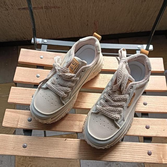 新品 23.5cm レディース スニーカー ブラウン シューズ 靴 厚底 < 女性ファッション  新品 23.5cm レディース スニーカー ブラウン シューズ 靴 厚底  < 女性ファッションの