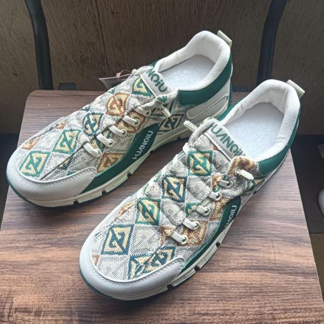 新品 27cm 27.5cm メンズ スニーカー グリーン シューズ 靴 44 < 男性ファッション  新品 27cm 27.5cm メンズ スニーカー グリーン シューズ 靴 44  < 男性ファッションの