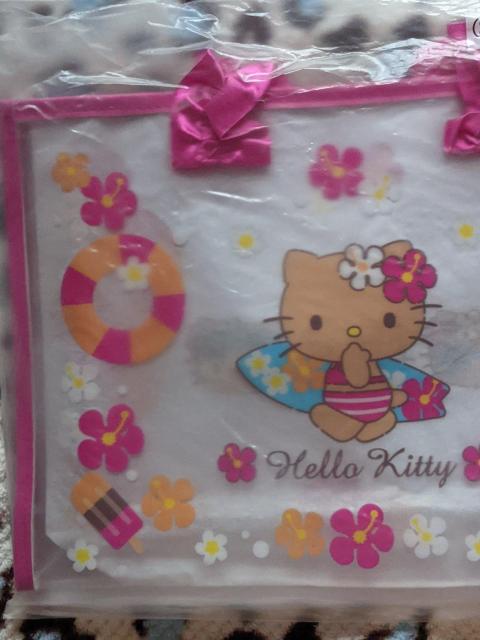 ハローキティ当りくじ(日焼けキティ)A個セット(クリアトートバッグ&レジャーシート) < おもちゃ ハローキティ当りくじ(日焼けキティ)A個セット(クリアトートバッグ&レジャーシート) < おもちゃの