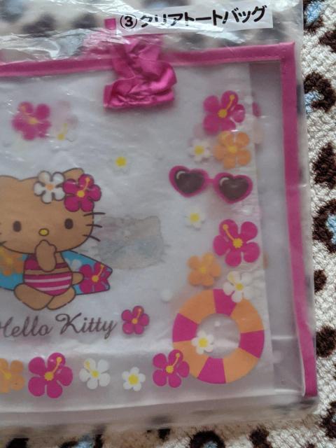 ハローキティ当りくじ(日焼けキティ)A個セット(クリアトートバッグ&レジャーシート) < おもちゃ ハローキティ当りくじ(日焼けキティ)A個セット(クリアトートバッグ&レジャーシート) < おもちゃの