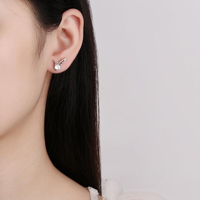 《大》フェザー 天使の羽 ピアス シルバー【両耳セット】 < 女性アクセサリー/時計  《大》フェザー 天使の羽 ピアス シルバー【両耳セット】 < 女性アクセサリー/時計の