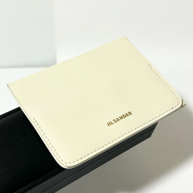 美品 JIL SANDER ジルサンダー レザー カードケース カード入れ パスケース アイボリー レディース メンズ < ブランド 美品 JIL SANDER ジルサンダー レザー カードケース カード入れ パスケース アイボリー レディース メンズ < ブランドの