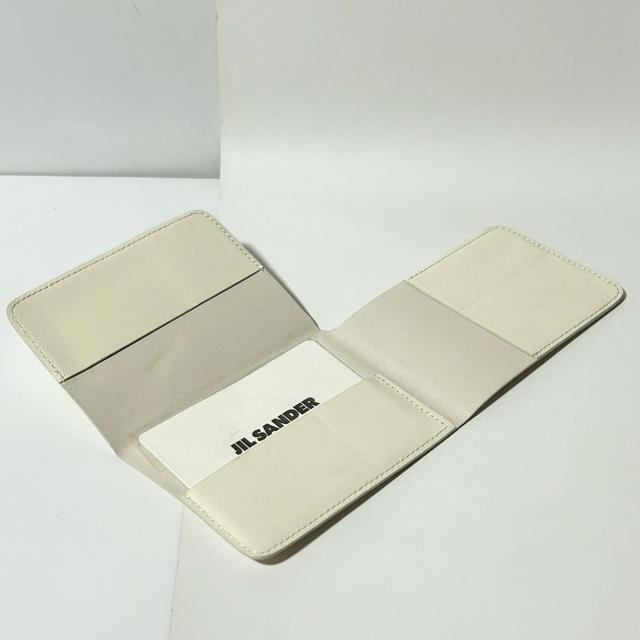 美品 JIL SANDER ジルサンダー レザー カードケース カード入れ パスケース アイボリー レディース メンズ < ブランド 美品 JIL SANDER ジルサンダー レザー カードケース カード入れ パスケース アイボリー レディース メンズ < ブランドの