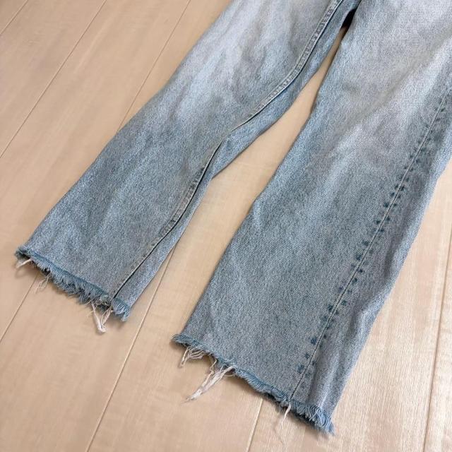 ◆ZARA/ザラ◆ワイドストレートデニム★薄ブルー34*シンプルコーデ♪美品 < ブランド ◆ZARA/ザラ◆ワイドストレートデニム★薄ブルー34*シンプルコーデ♪美品 < ブランドの